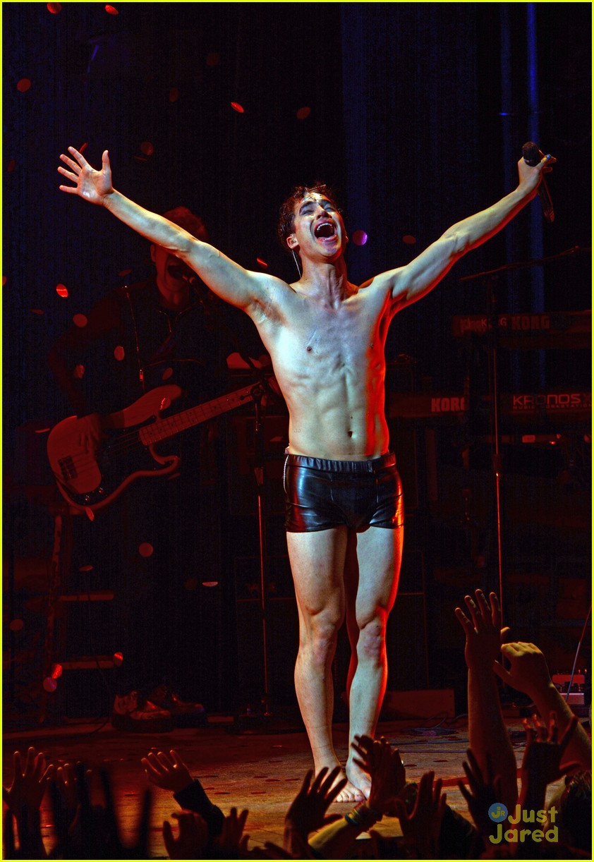 Darren Criss Goes Shirtless in Tight Shorts for Broadway's 'Hedwig'
