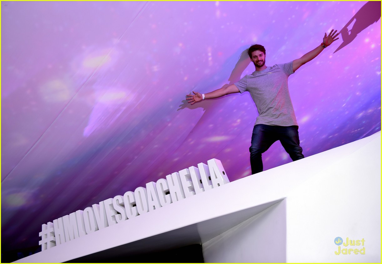 Patrick Schwarzenegger Conquers The H&M Loves Coachella Party With Sarah Hyland - See Pics!