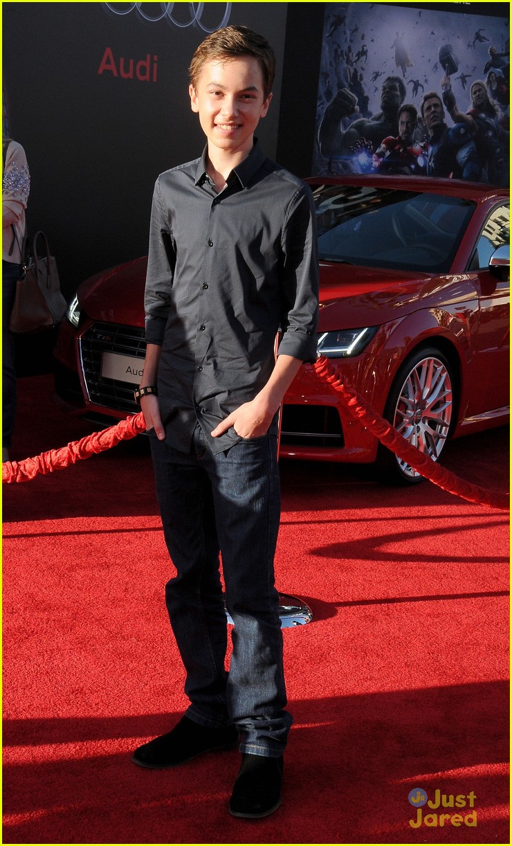 Kelli Berglund & Jake Short Step Out for 'Avengers: Age of Ultron' in Hollywood