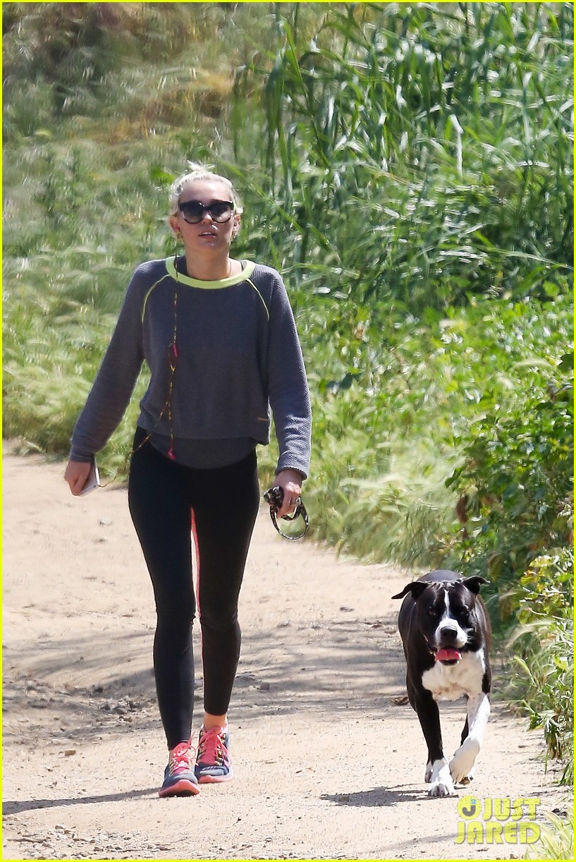 Miley Cyrus Skips Coachella for Her Dogs & Gold Nipple Pasties