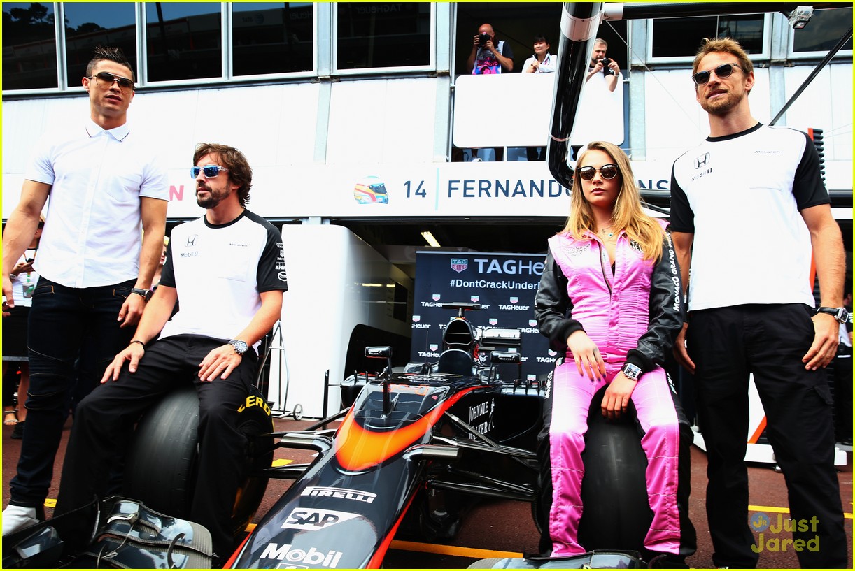 Cara Delevingne Gets Into Her Racing Jumpsuit at F1 Grand Prix