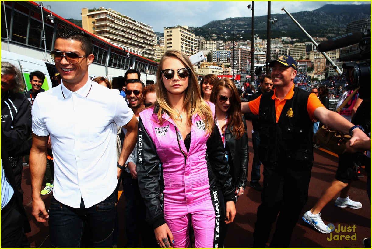 Cara Delevingne Gets Into Her Racing Jumpsuit at F1 Grand Prix