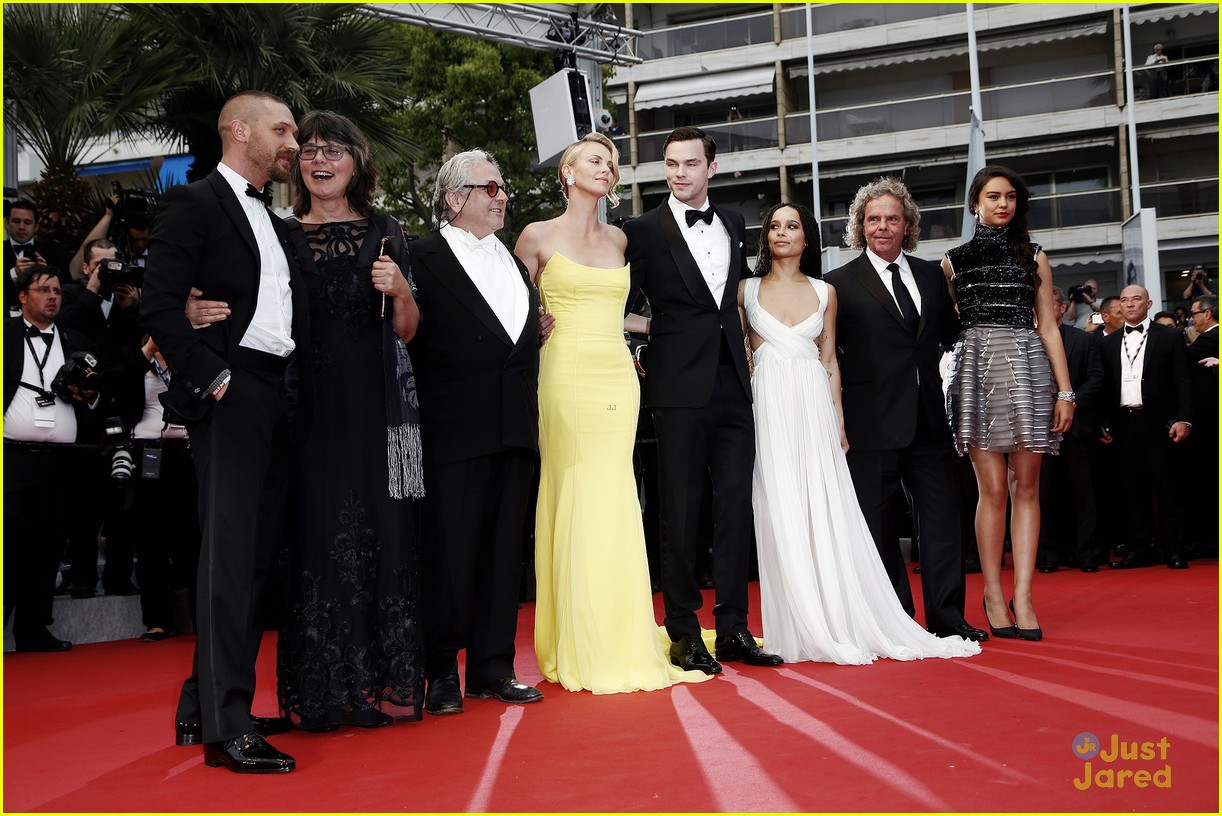 Nicholas Hoult & Zoe Kravitz Premiere 'Mad Max: Fury Road' at Cannes