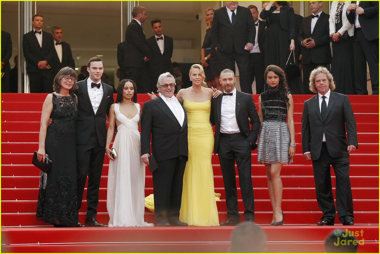 Nicholas Hoult & Zoe Kravitz Premiere 'Mad Max: Fury Road' at Cannes