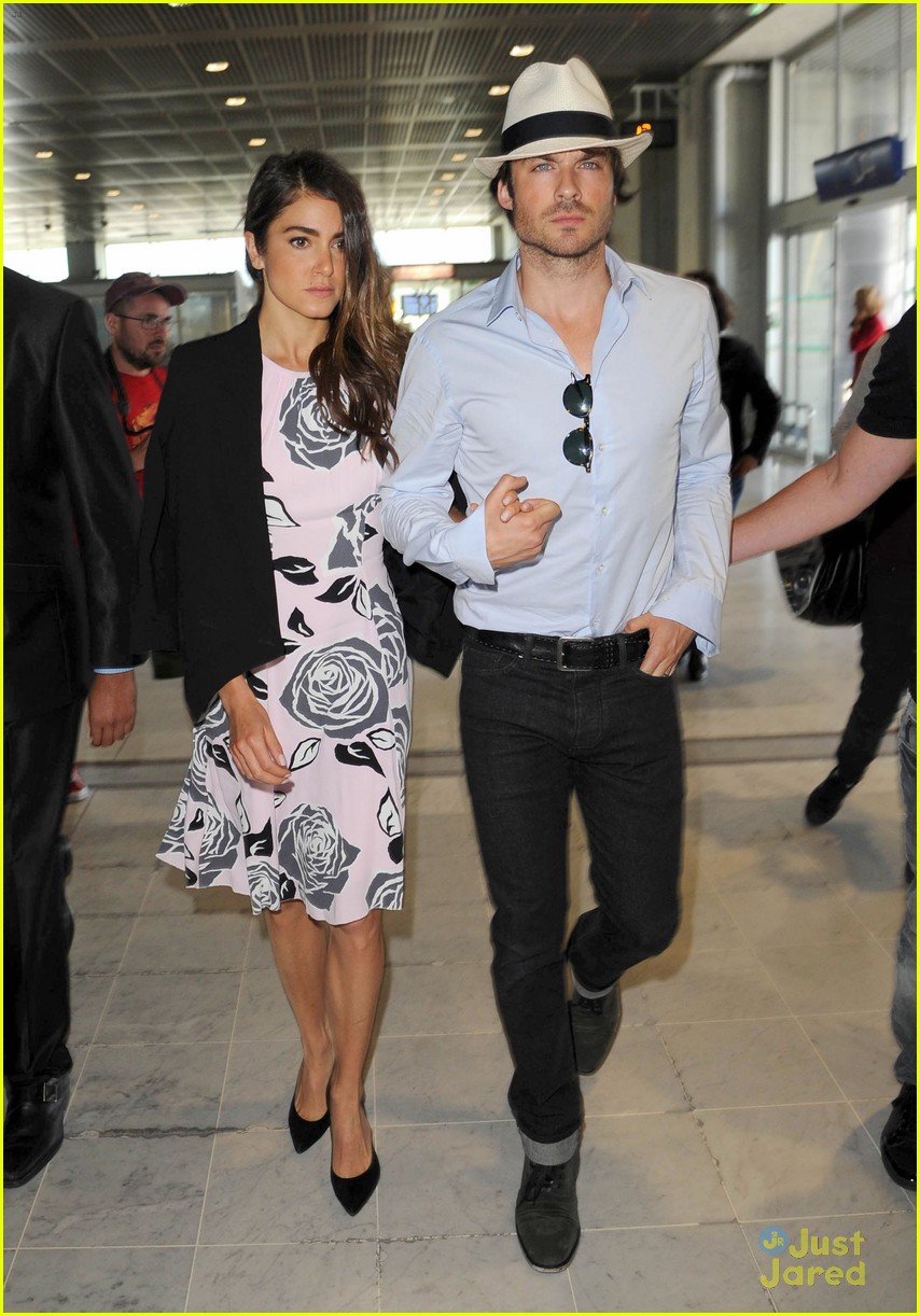Ian Somerhalder & Nikki Reed Jet Out of Cannes Together