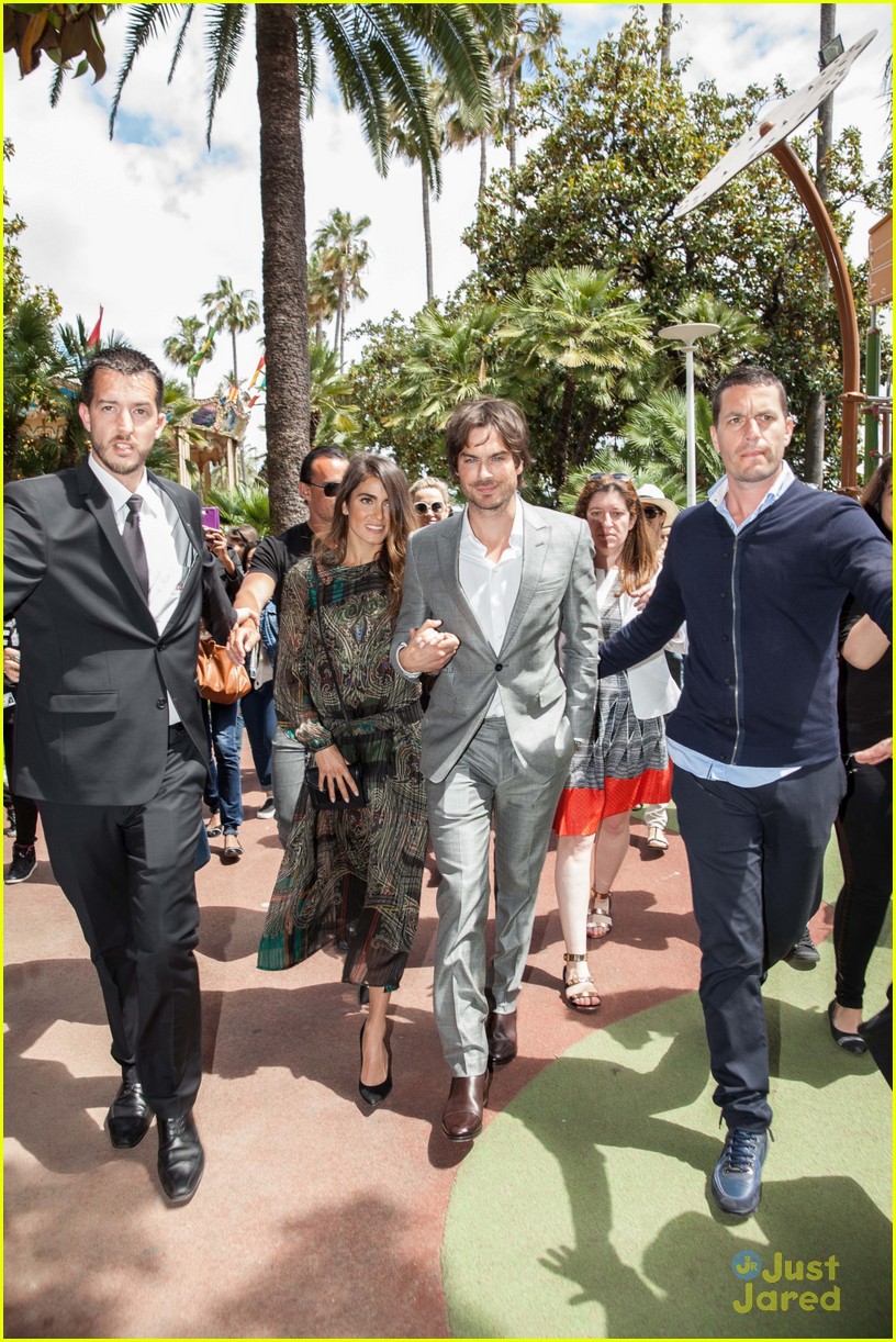 Ian Somerhalder & Nikki Reed Jet Out of Cannes Together