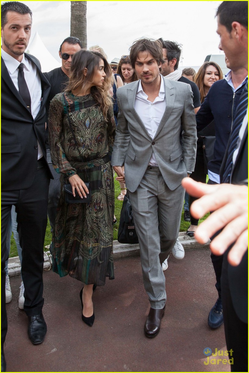 Ian Somerhalder & Nikki Reed Jet Out of Cannes Together