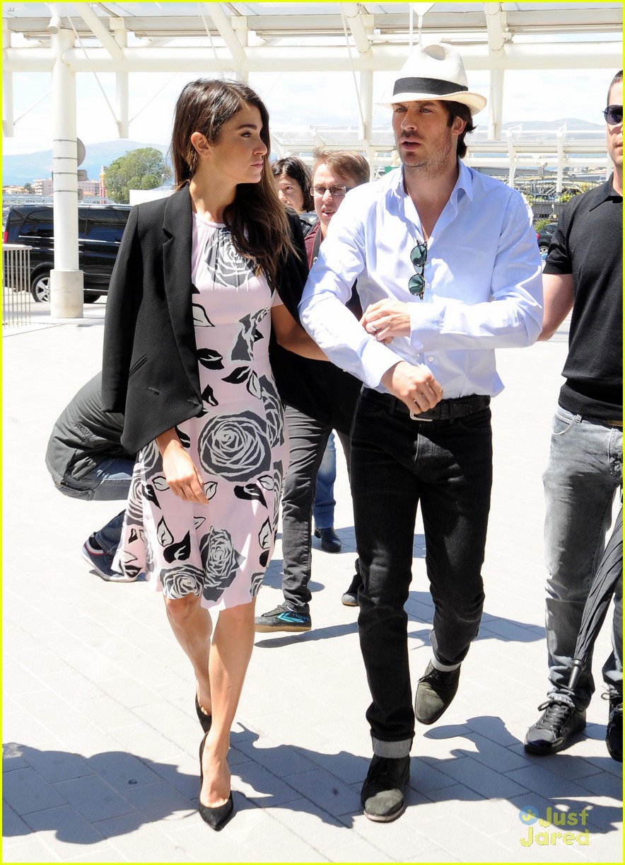 Ian Somerhalder & Nikki Reed Jet Out of Cannes Together