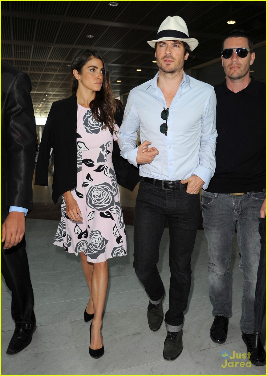 Ian Somerhalder & Nikki Reed Jet Out of Cannes Together