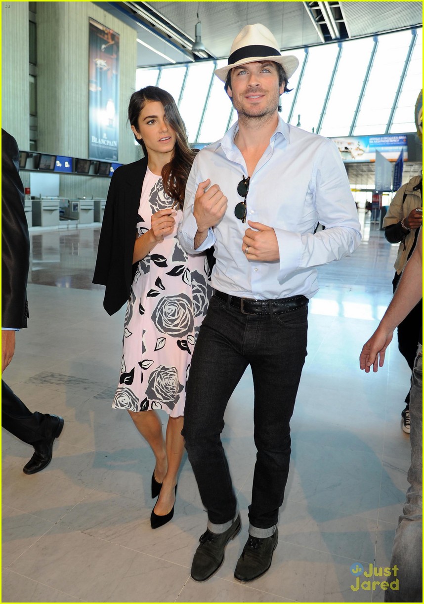 Ian Somerhalder & Nikki Reed Jet Out of Cannes Together