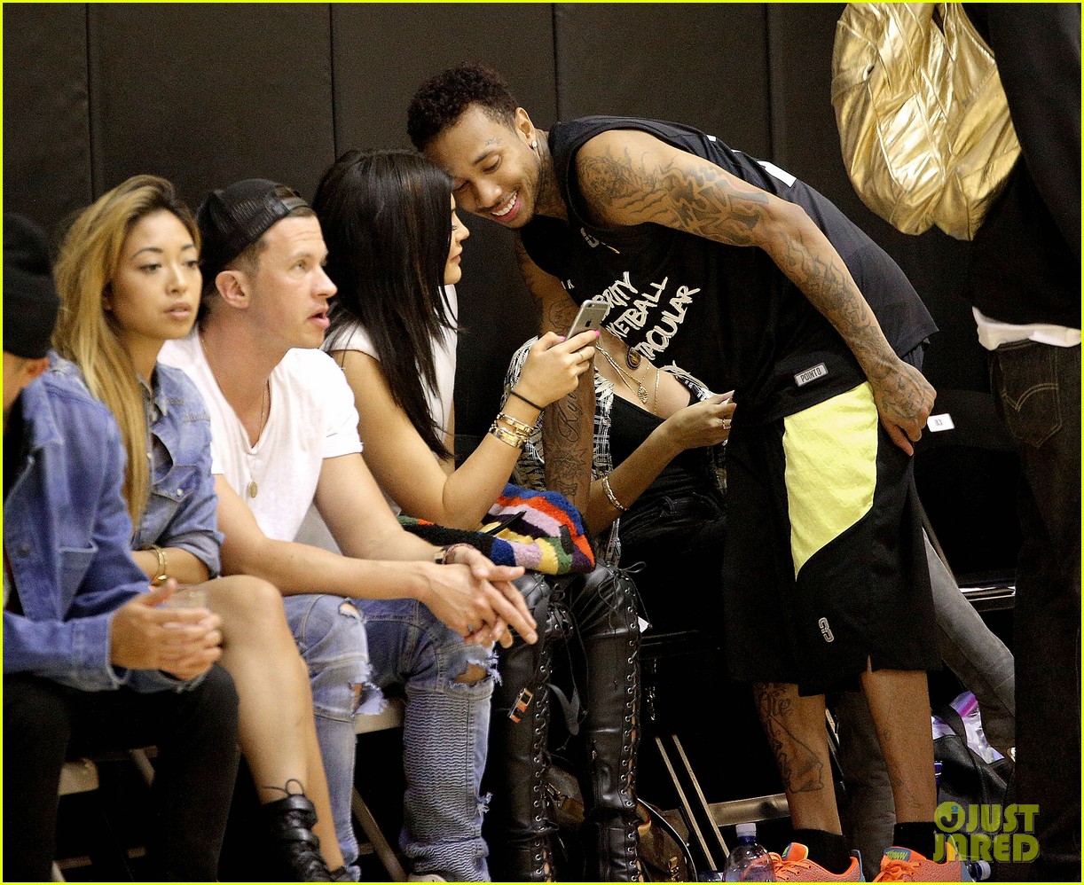 Kylie Jenner Attends Boyfriend Tyga's Basketball Game Ahead of Sister Kim Kardashian's Pregnancy Reveal