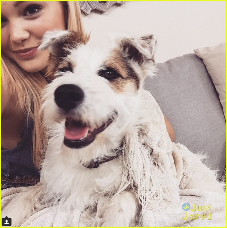 Olivia Holt Spends the Day With the Cutest Dog Ever During Her JJJ Takeover