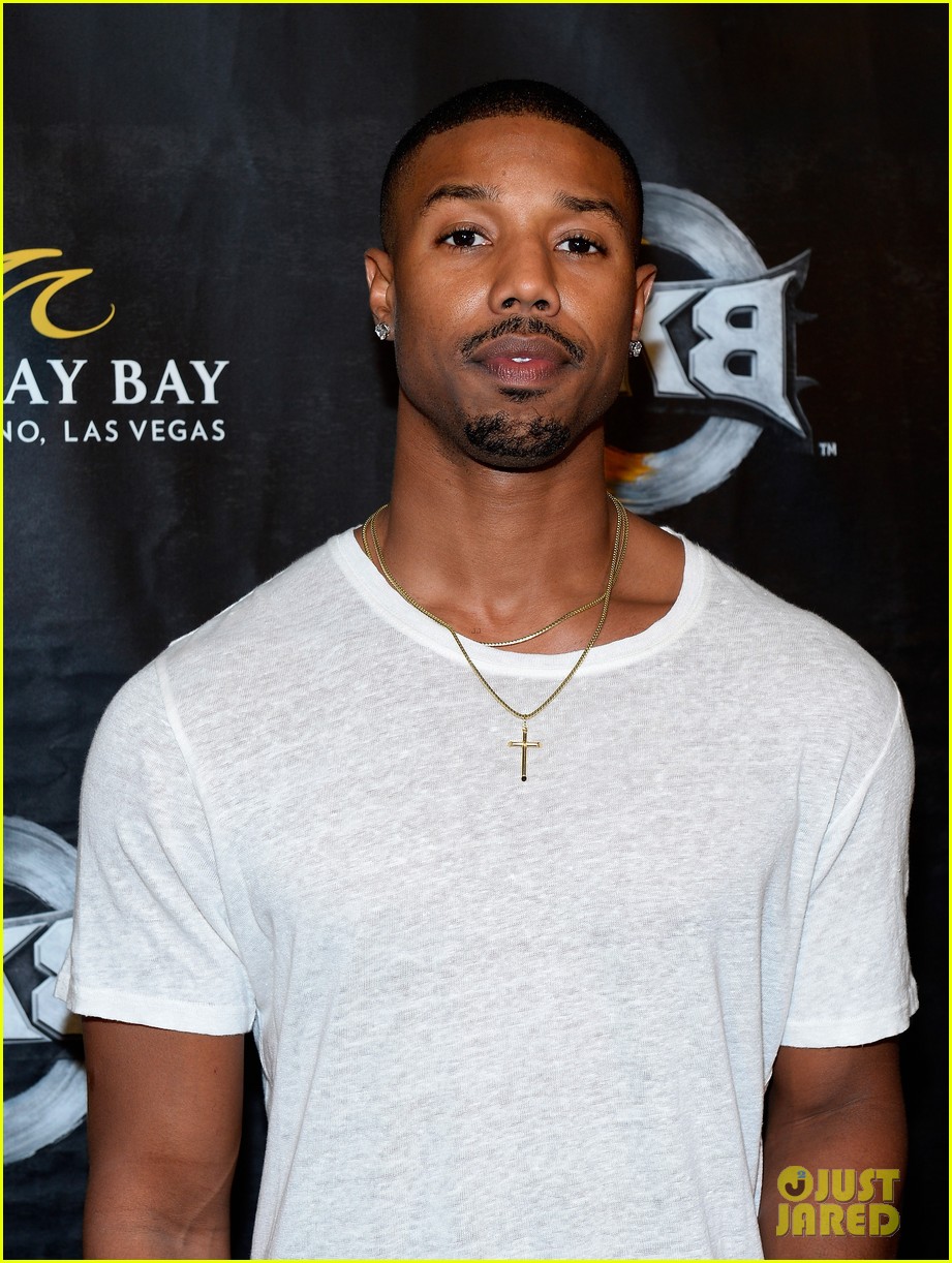 Michael B. Jordan Runs into Fellow 'Friday Night Lights' Alum Matt Lauria in Las Vegas