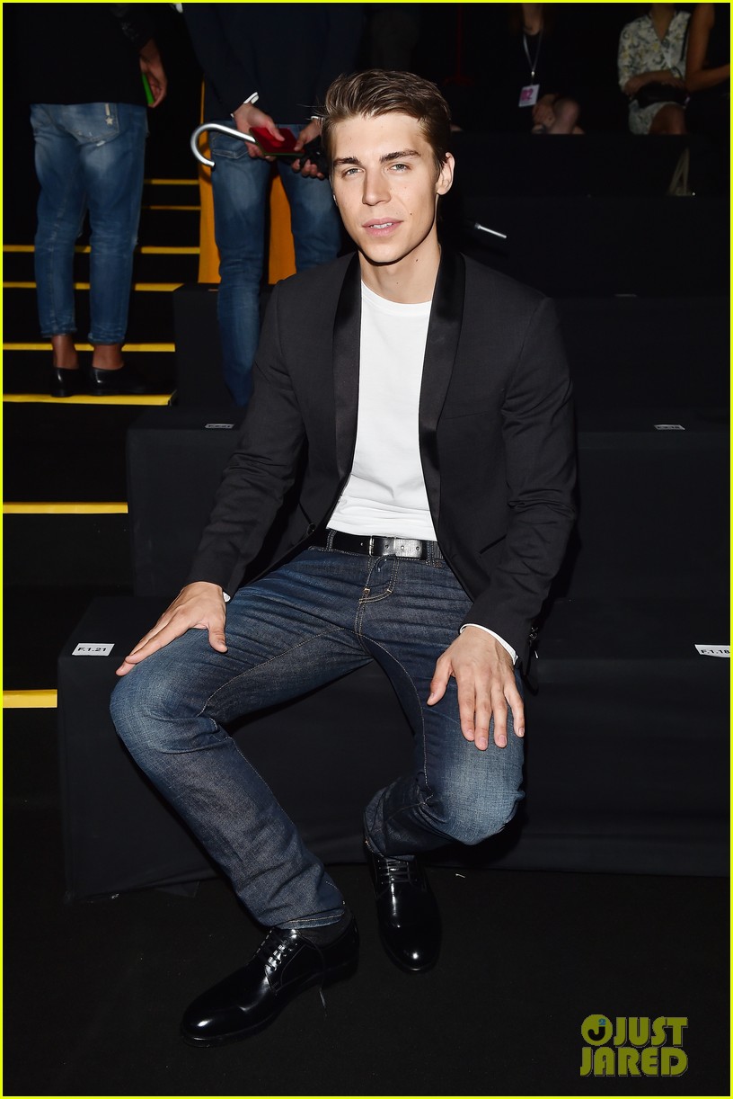Joe Jonas & Nolan Gerard Funk Buddy Up At Dsquared2 Fashion Show!