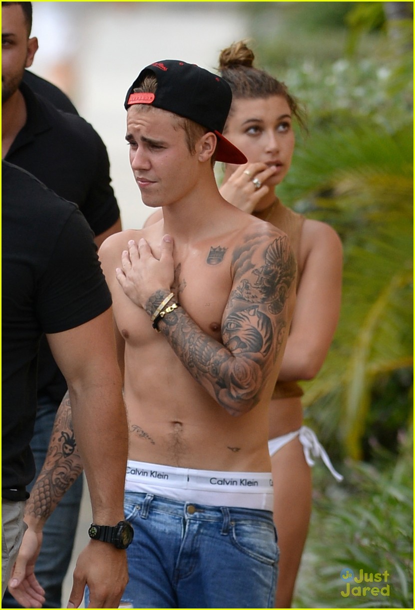 Justin Bieber's Calvins Turn See-Through While Jet Skiing with Hailey Baldwin!