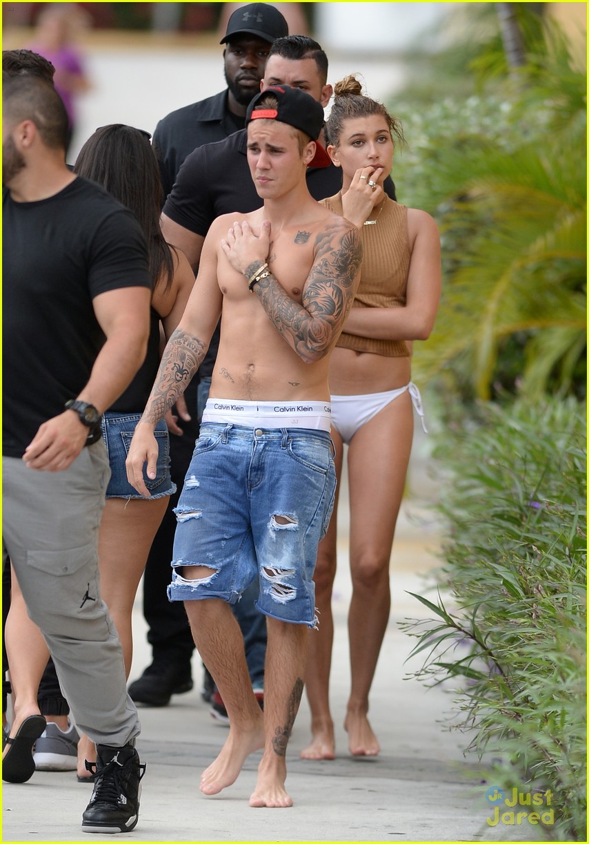 Justin Bieber's Calvins Turn See-Through While Jet Skiing with Hailey Baldwin!