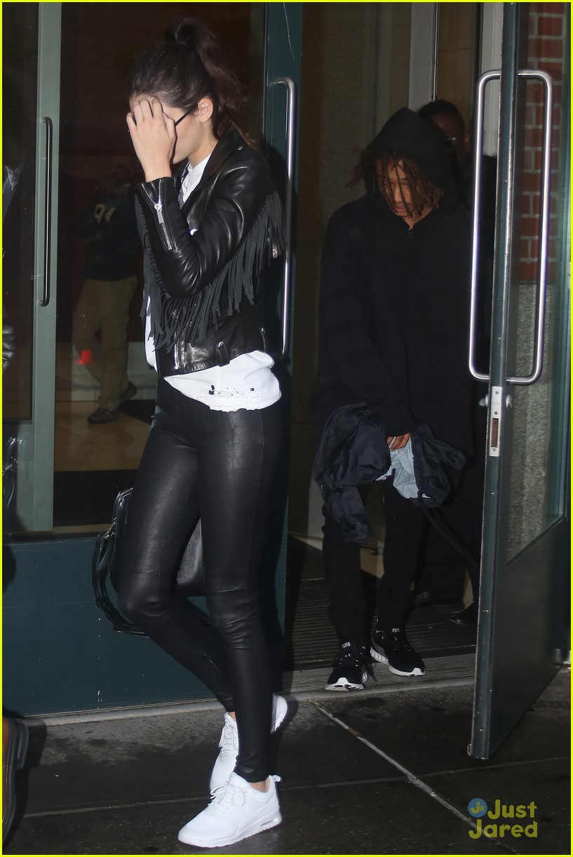 Kendall Jenner & Jaden Smith Visit Her Pregnant Sister Kim Kardashian in NYC