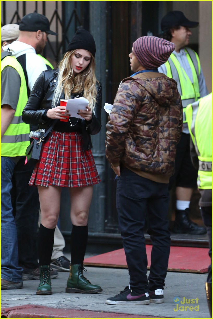 Melissa Benoist Dances Around 'Lowriders' Set During Night Shoots