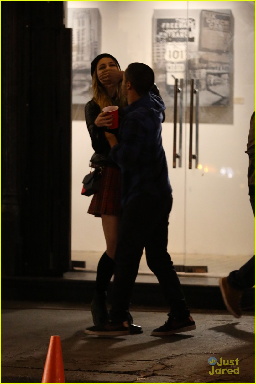 Melissa Benoist Dances Around 'Lowriders' Set During Night Shoots