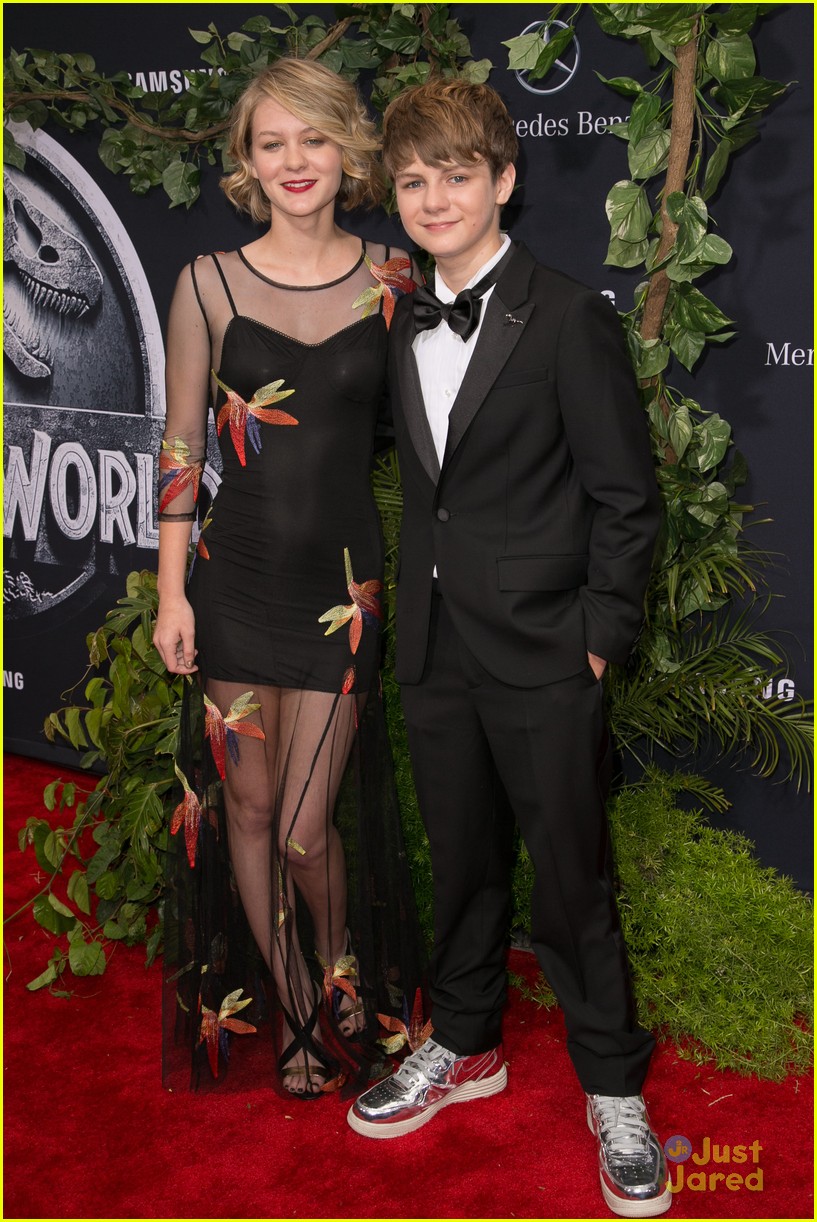 Ty Simpkins Takes JJJ To 'Jurassic World' Premiere - See All The Pics!