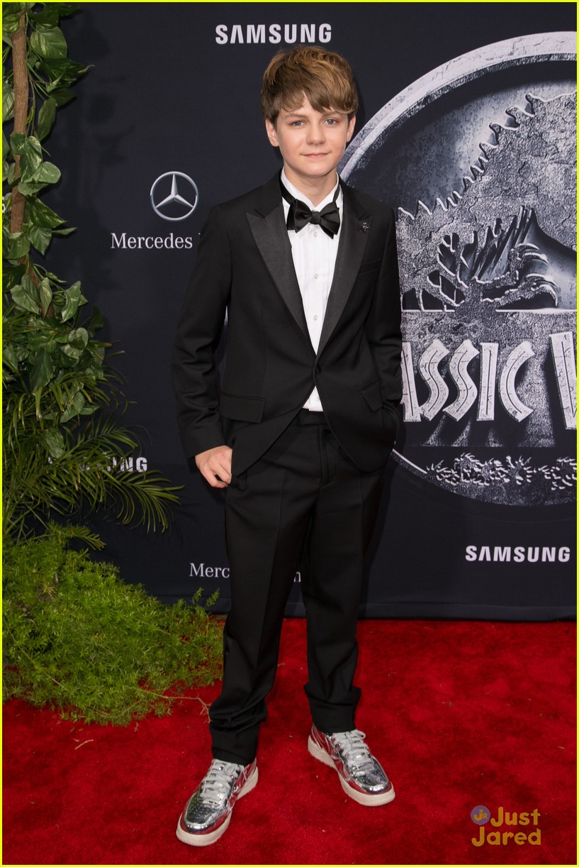 Ty Simpkins Takes JJJ To 'Jurassic World' Premiere - See All The Pics!