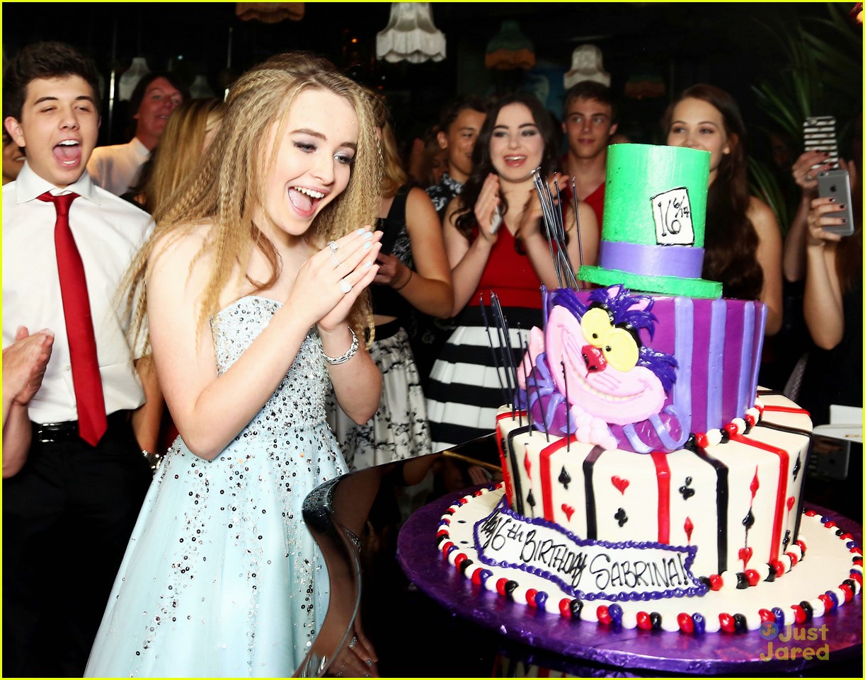 Sabrina Carpenter Throws Star-Studded 'Alice in Wonderland' Sweet 16 Party!