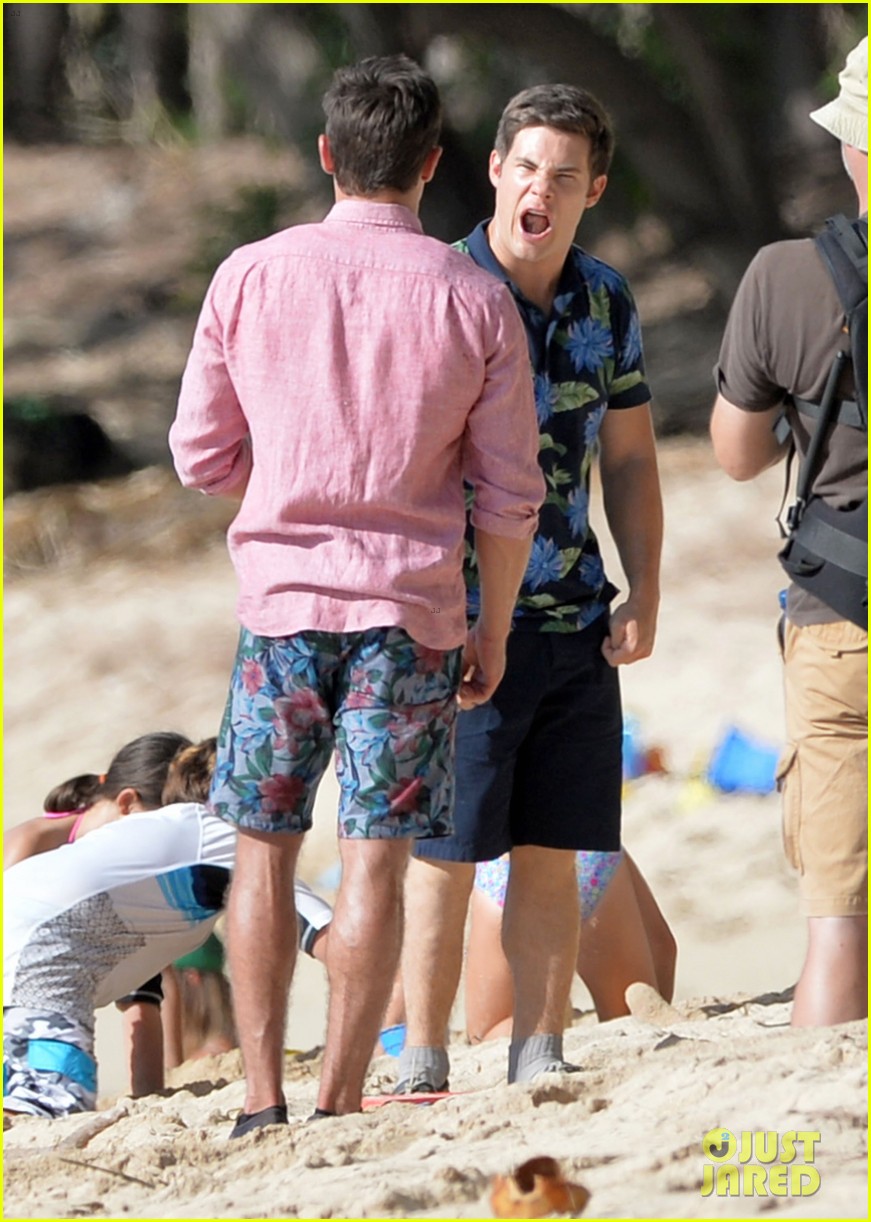 Zac Efron Gets Yelled at by Adam Devine While Filming Their New Movie