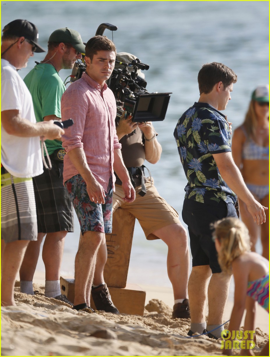 Zac Efron Gets Yelled at by Adam Devine While Filming Their New Movie