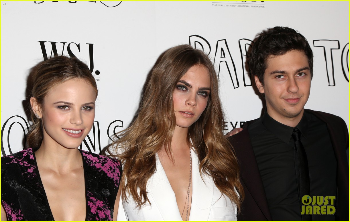 Nat Wolff Screens 'Paper Towns' in WeHo With Leading Lady Cara Delevingne