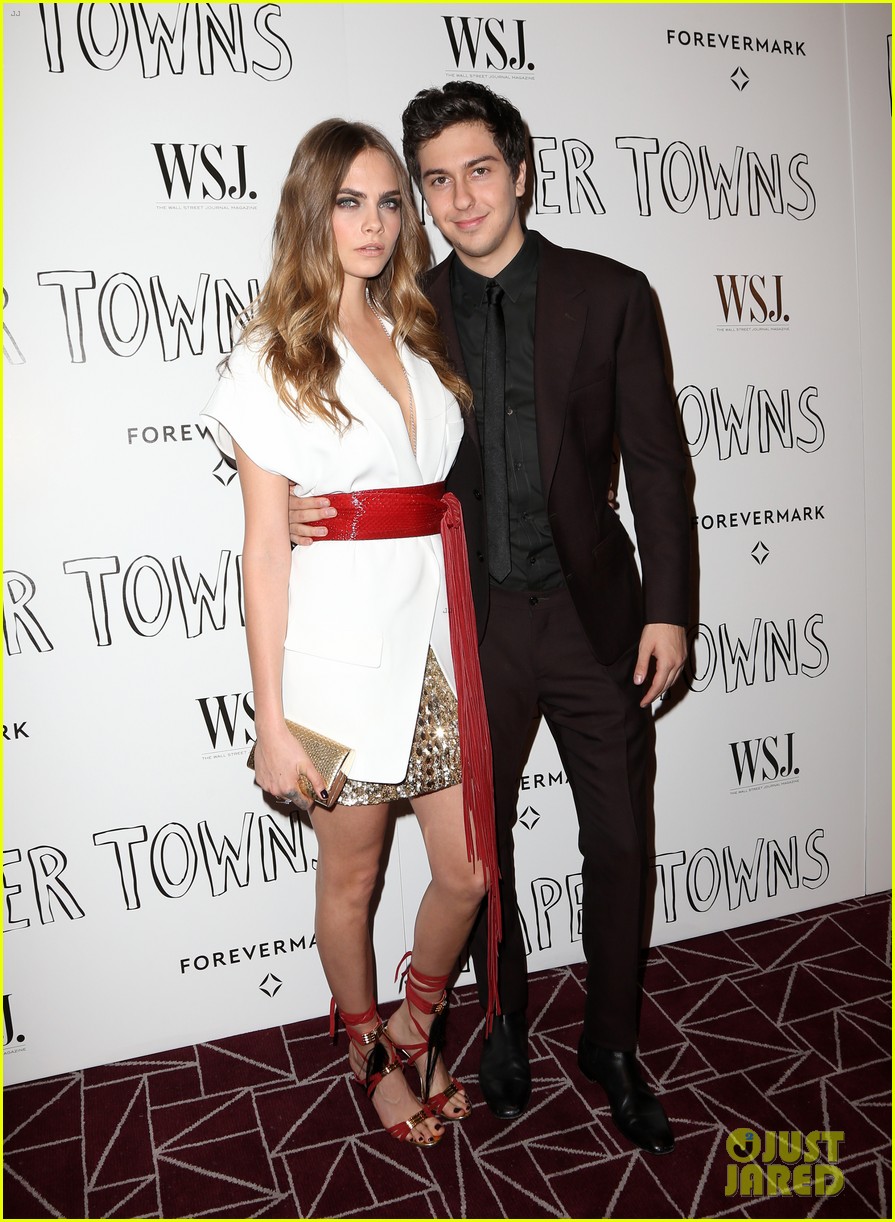 Nat Wolff Screens 'Paper Towns' in WeHo With Leading Lady Cara Delevingne