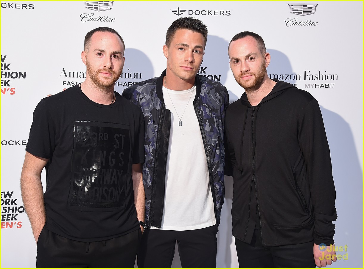Colton Haynes Brings BFF Ally Maki To New York Men's Fashion Week