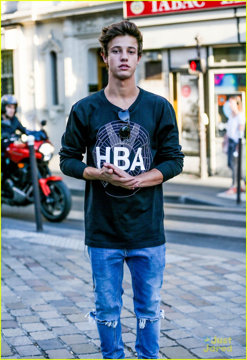 Cameron Dallas Visits the Eiffel Tower in Paris