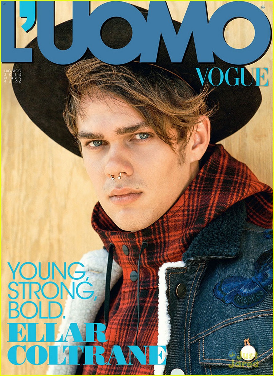 Boyhood's Ellar Coltrane Rocks Nose Ring For 'L'Uomo Vogue'