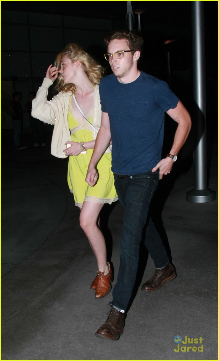 Elle Fanning Has Movie Date Night with Zalman Band