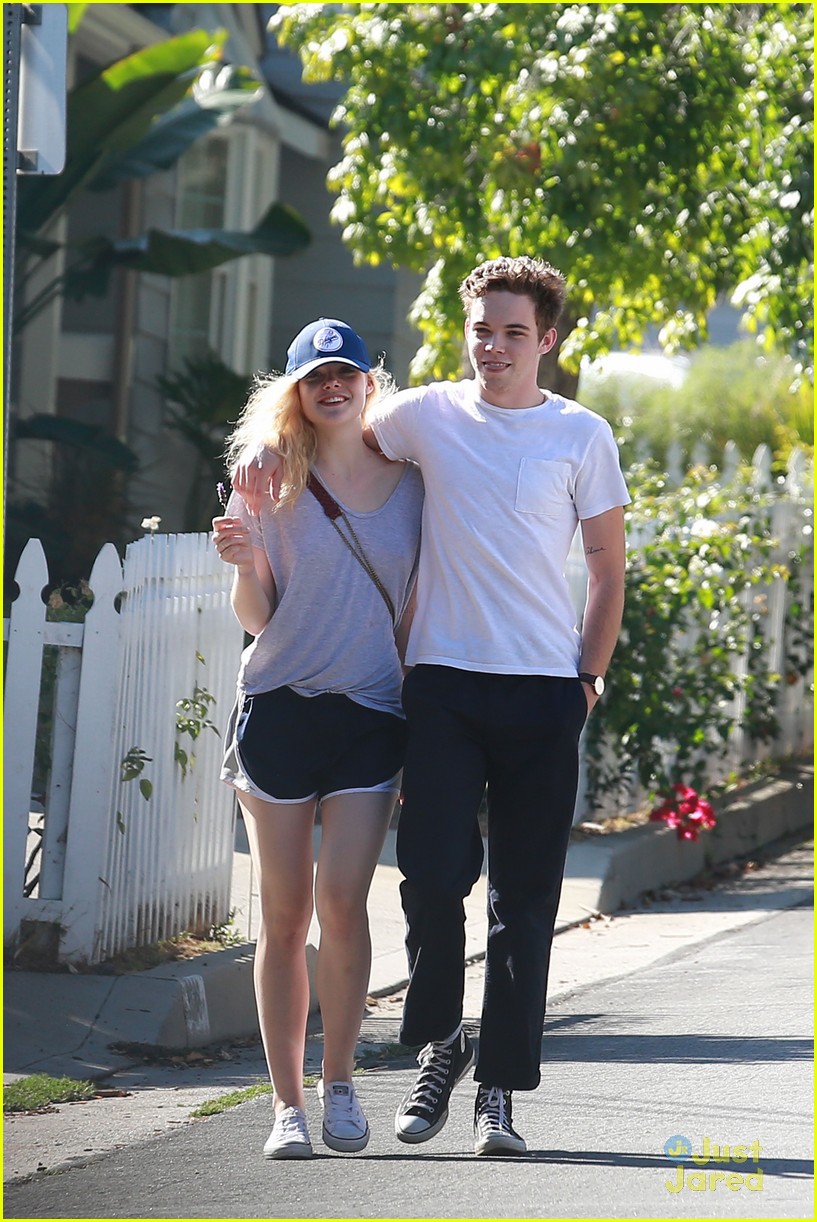 Elle Fanning & Zalman Band Laugh It Up While On A Walk