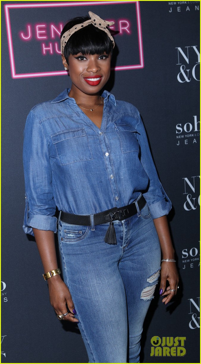 Jennifer Hudson Gets Support from Christina Grimmie at New York & Company Launch!