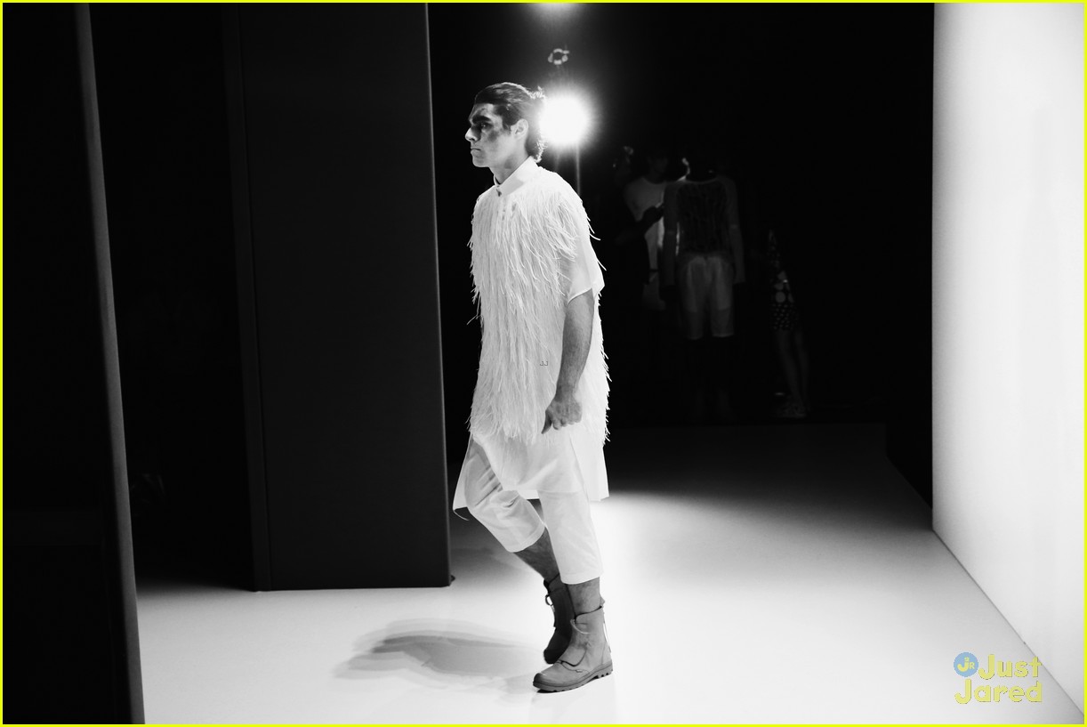 RJ Mitte Stops By Kilian Kerner Show For Berlin Fashion Week