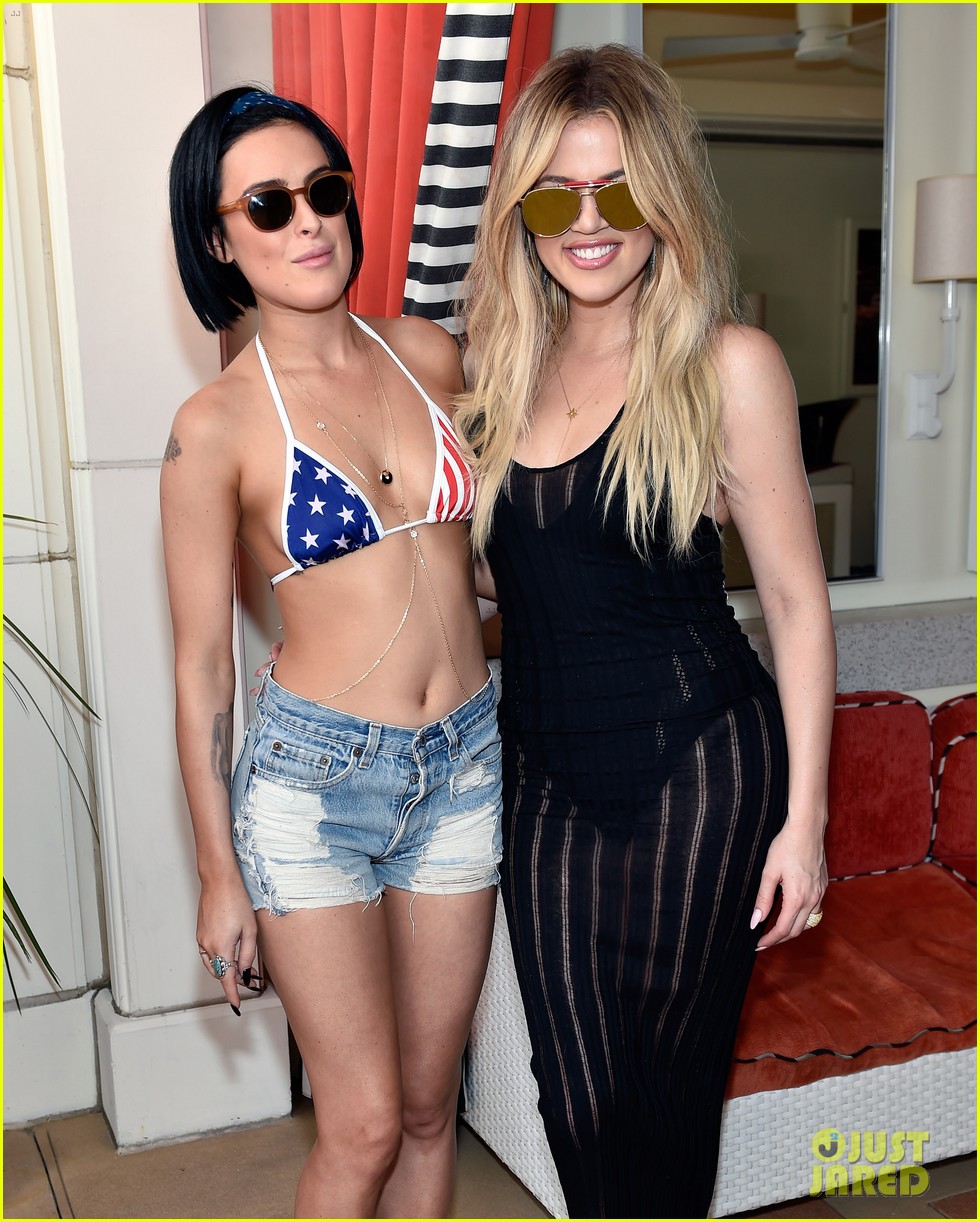 Rumer Willis Shows Off Her Patriotism in Red, White & Blue Bikini!