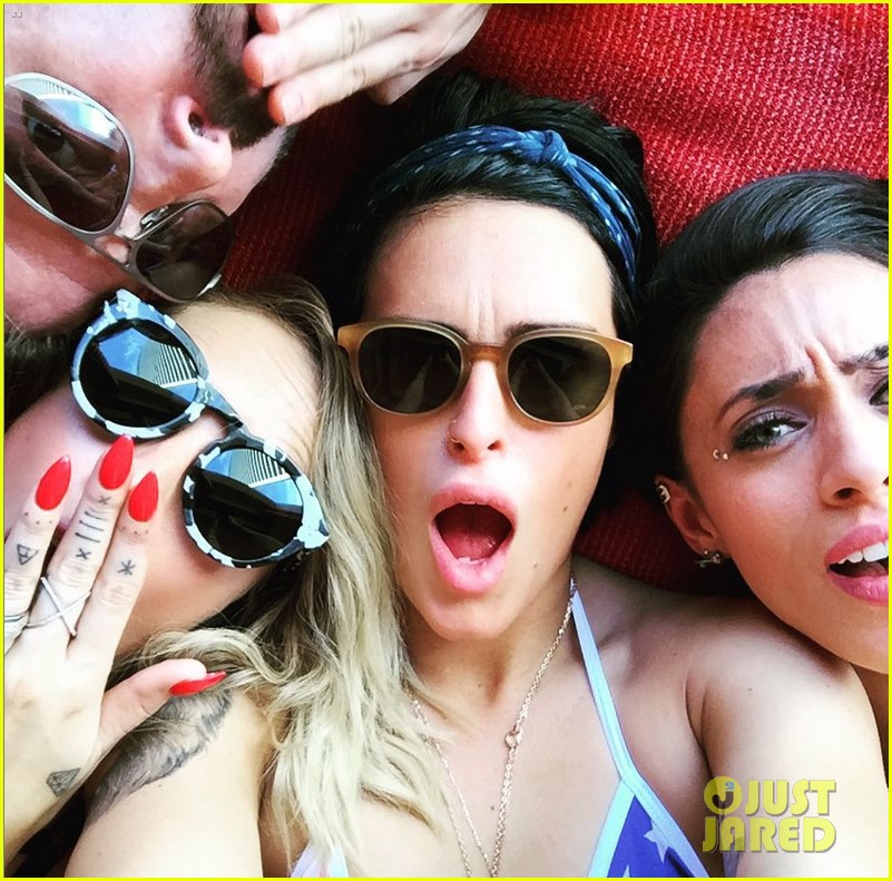 Rumer Willis Shows Off Her Patriotism in Red, White & Blue Bikini!