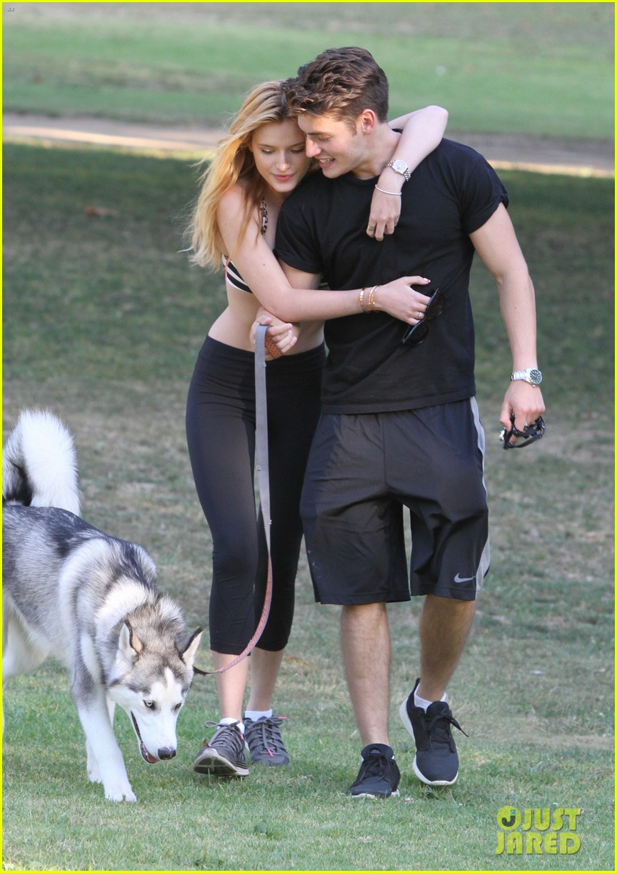Bella Thorne & Gregg Sulkin Cuddle Up at the Dog Park