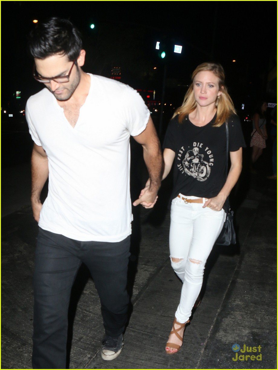 Brittany Snow & Tyler Hoechlin Make It A Date Night at Pink Taco