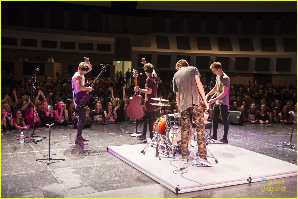 The Vamps Play Free Concert For Corner Canyon High School in Utah For Teens For Jeans Campaign