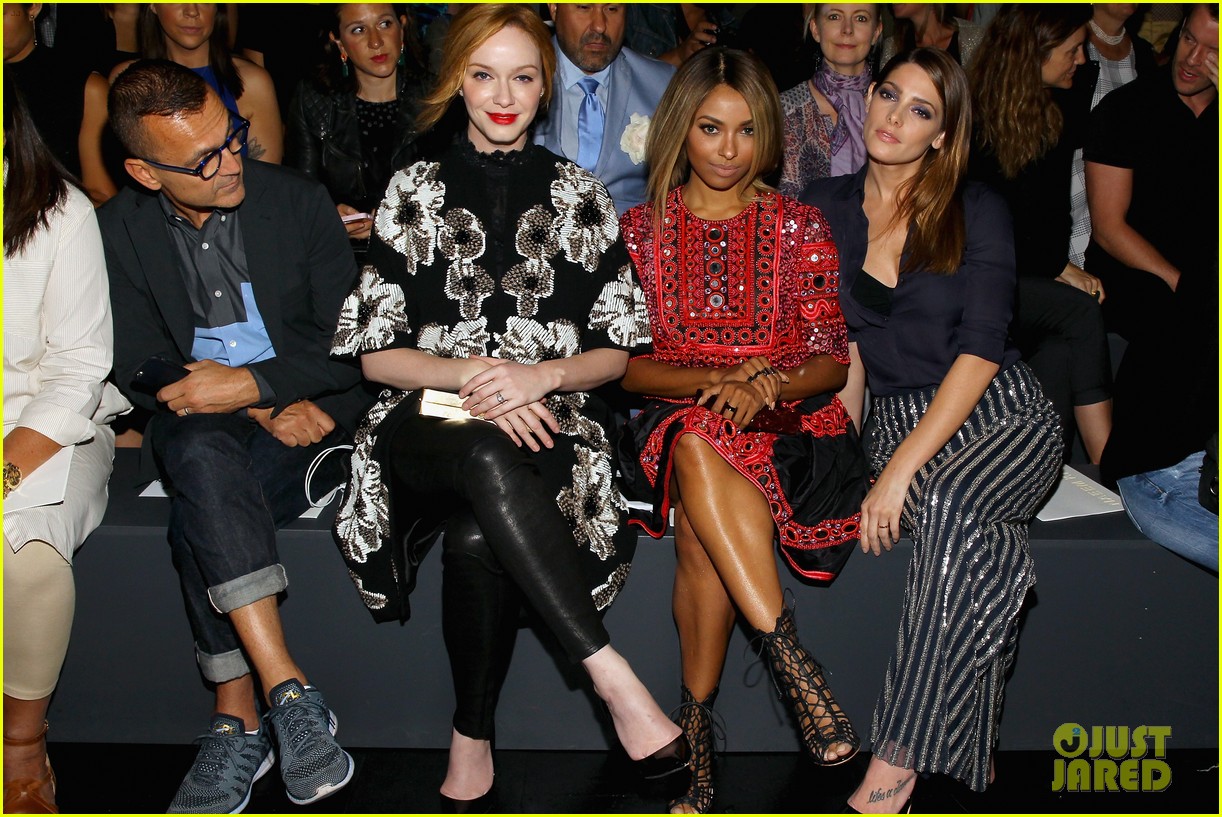 Ashley Greene Sits Front Row at NYFW Show With Kat Graham