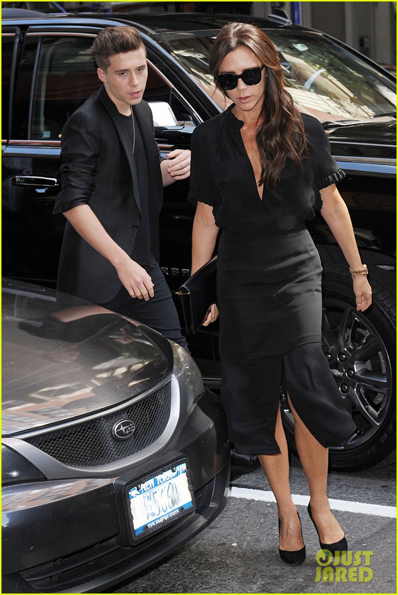 Brooklyn Beckham Attends His Mom Victoria's NYFW Show!
