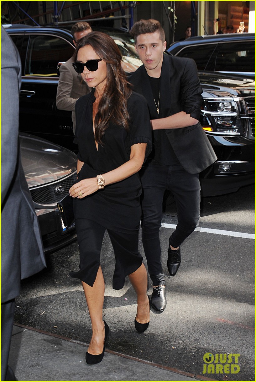 Brooklyn Beckham Attends His Mom Victoria's NYFW Show!