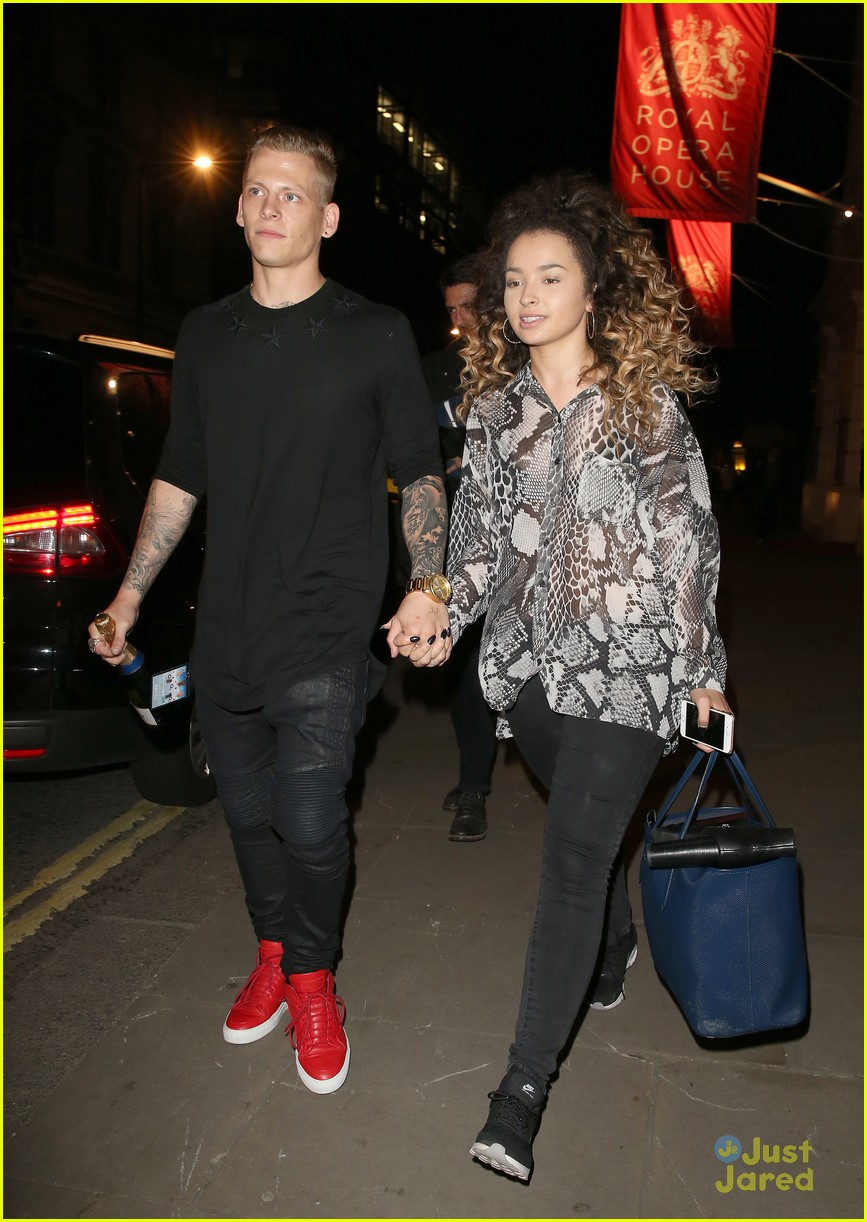 Ella Eyre & Rixton's Lewis Morgan Hold Hands After Team GB Ball