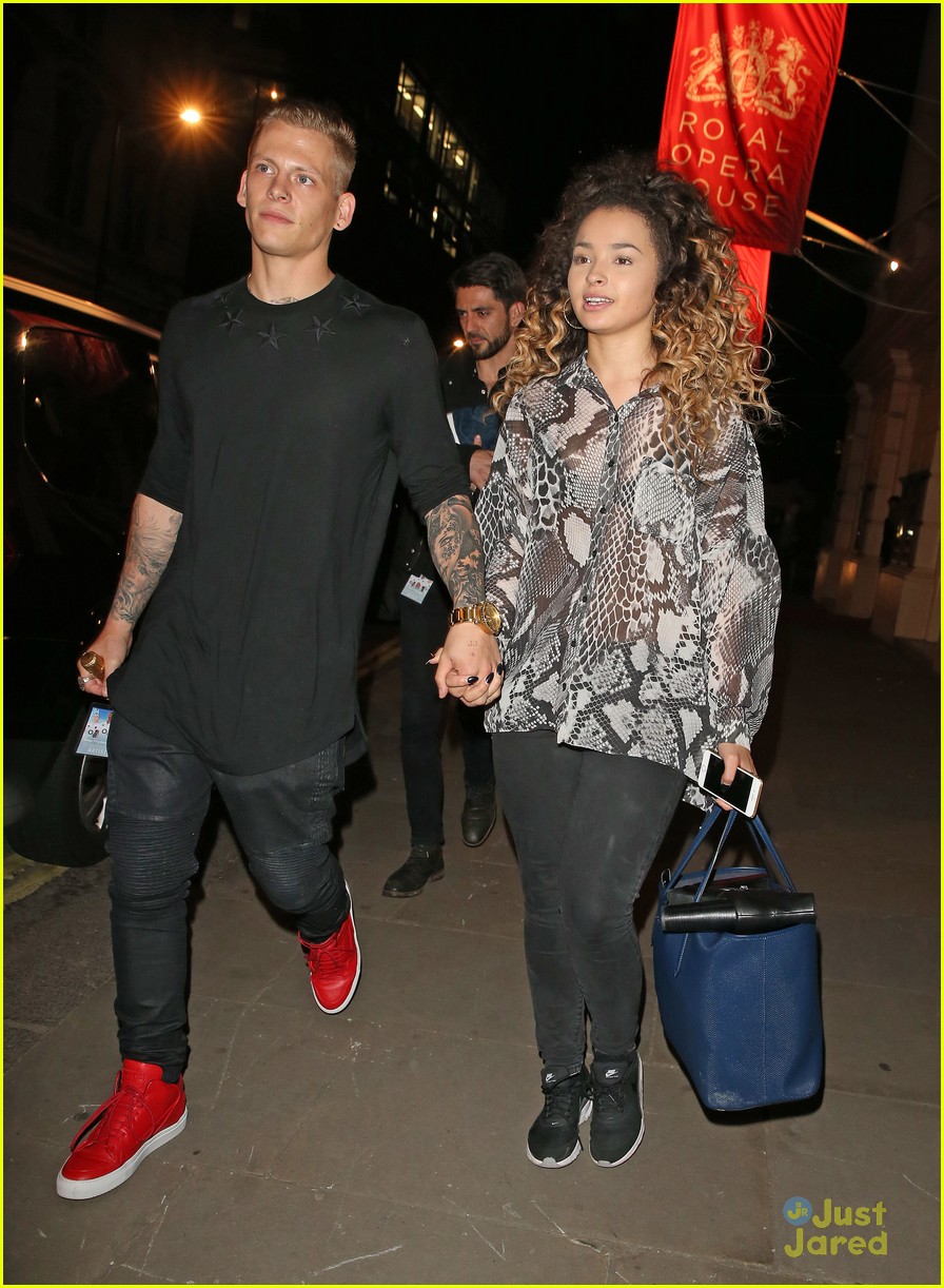 Ella Eyre & Rixton's Lewis Morgan Hold Hands After Team GB Ball