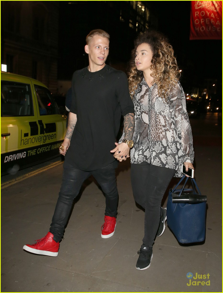 Ella Eyre & Rixton's Lewis Morgan Hold Hands After Team GB Ball