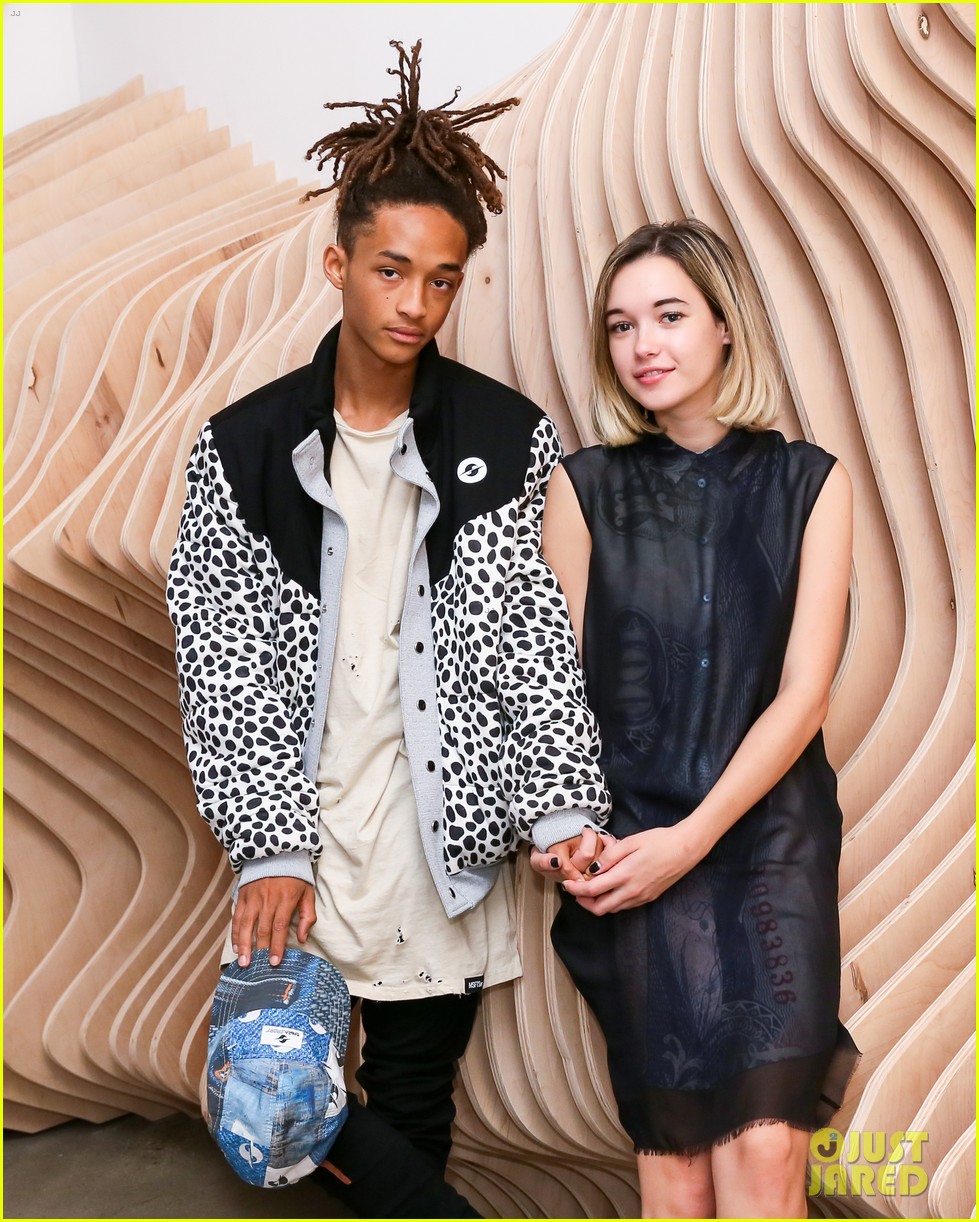 Jaden Smith Smooches Girlfriend Sarah Snyder in the Front Row of a Fashion Show!