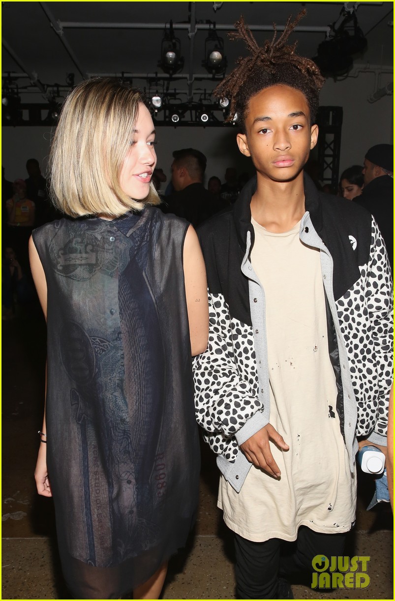 Jaden Smith Smooches Girlfriend Sarah Snyder in the Front Row of a Fashion Show!